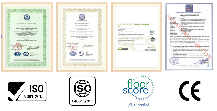 Certificates Test Reports SPC Flooring Brand FLOOROR